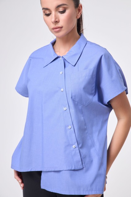 Рубашка 1227 синяя Anelli
