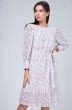 Платье 1229 бело-розовый Anelli