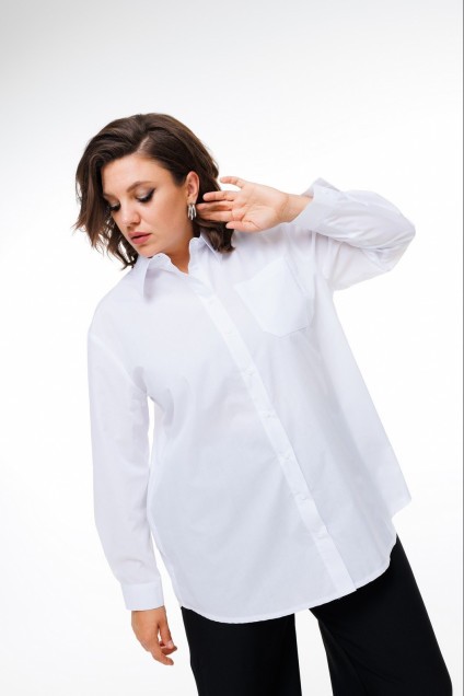Рубашка 1412 белый Anelli