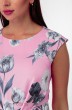 Платье 696 розовый+цветы Anelli