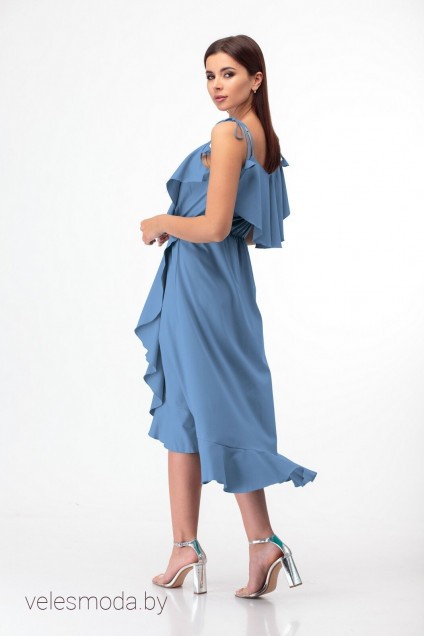 Платье 726 голубой Anelli