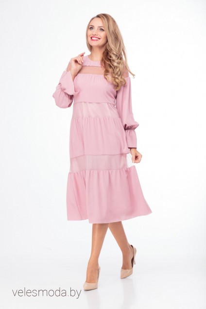 Платье 789 розовый Anelli