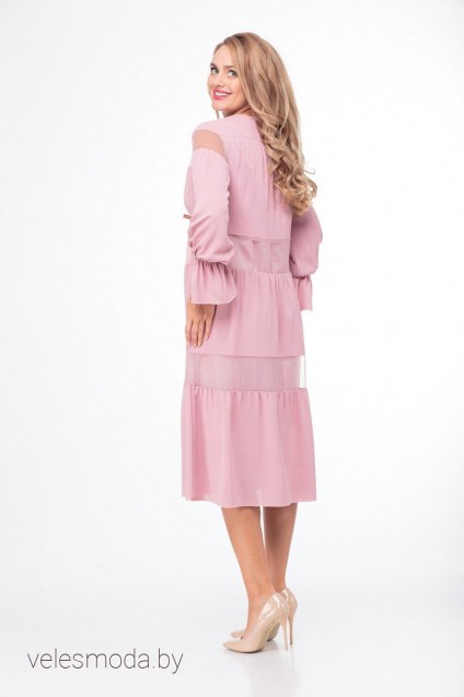 Платье 789 розовый Anelli