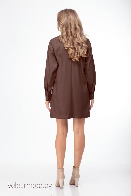 Платье 800 коричневый Anelli