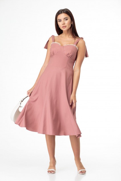 Платье 847 пастельный розовый Anelli