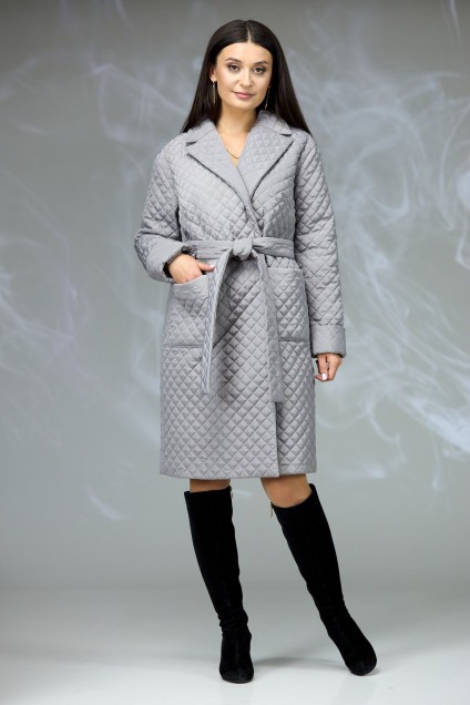 Пальто 608 серый Angelina&Company