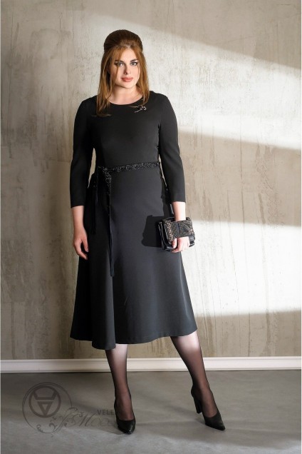 Платье 1058 черный Anna Majewska