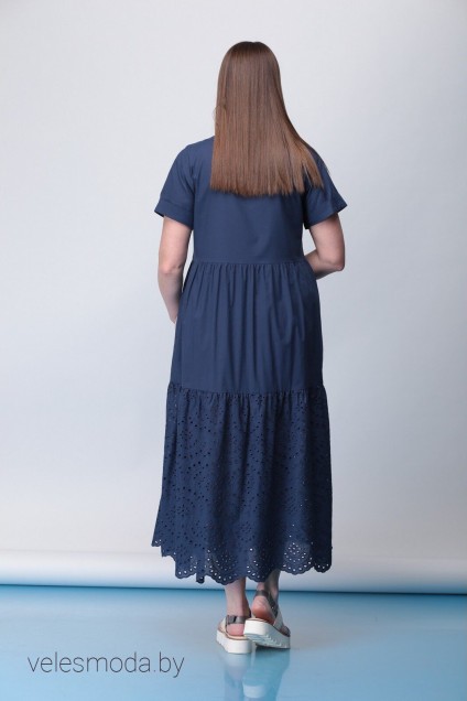 Платье 1115 синий Anna Majewska