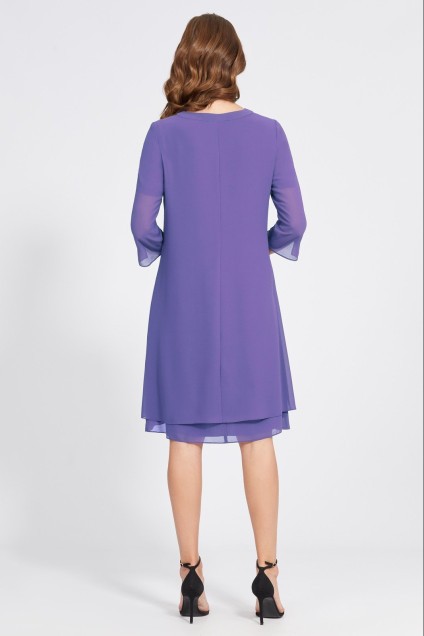 Костюм с платьем 4843 бледно-фиолетовый Bazalini