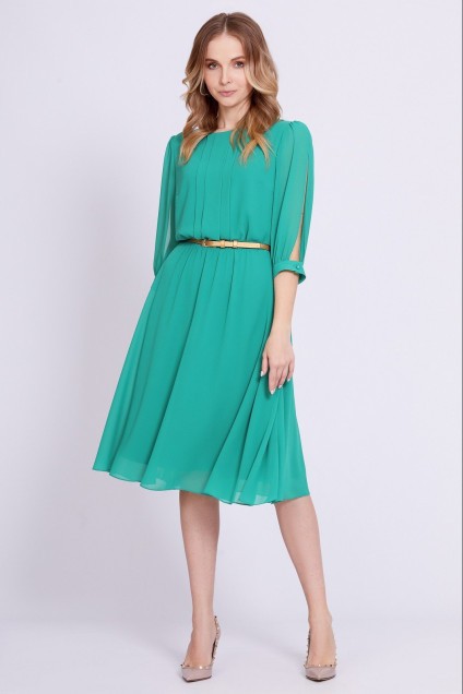 Платье 4741 зеленый Bazalini