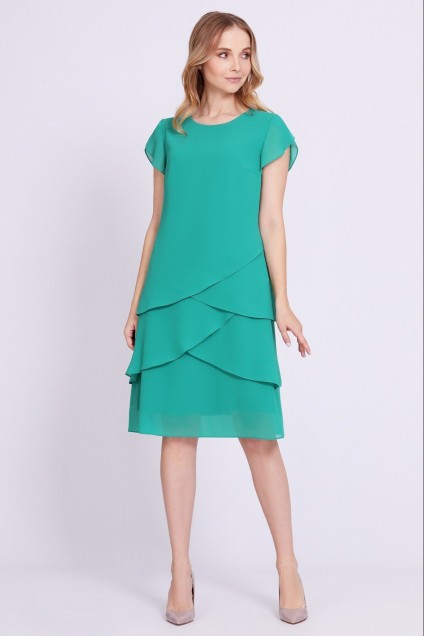 Платье 4746 зеленый Bazalini