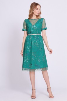 Платье 4747 зеленый Bazalini