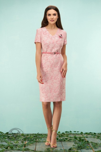 Платье 3125 розовые тона Bazalini