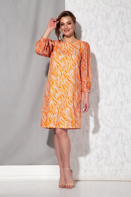 Платье 2105 оранжевый Beautiful&Free
