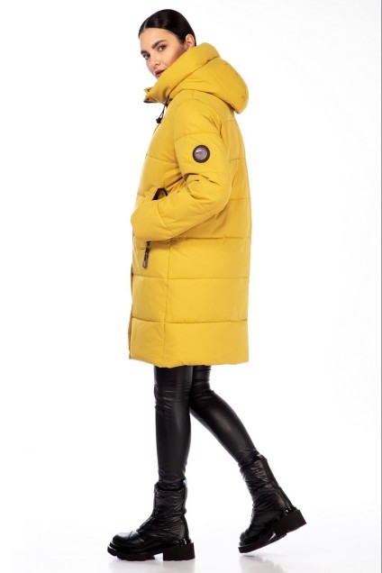 Пальто 4102 желтый Beautiful&Free