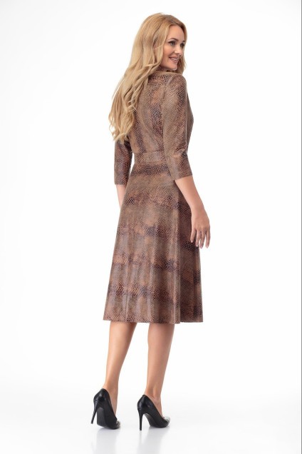 Платье 1380 коричневый БелЭкспози
