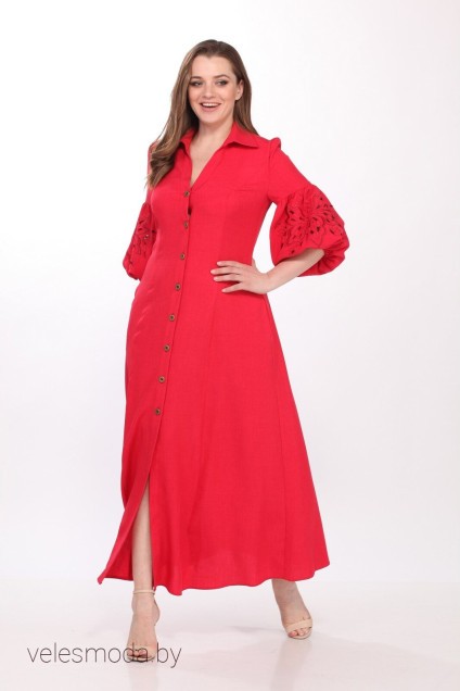 Платье 1033 красный Belinga