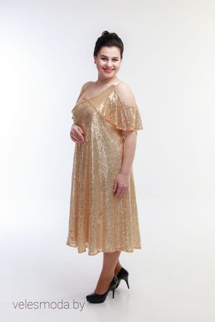 Платье 1043 золото Belinga