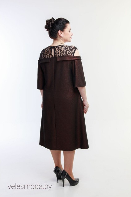 Платье 1059 коричневый Belinga