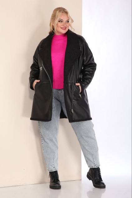 Пальто 2001-1 черный Celentano