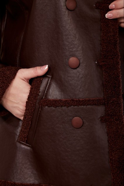 Куртка 2040-1 шоколадный Celentano
