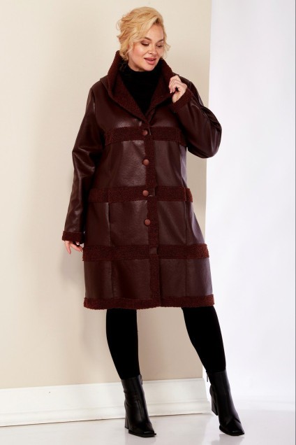 Пальто 2041-1 шоколадный Celentano