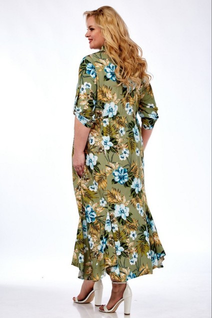 Платье 5001-2 оливковый Celentano