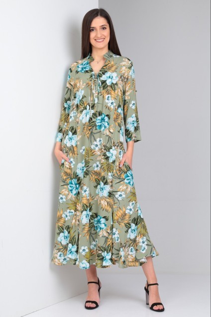 Платье 5001-1 оливковый Celentano