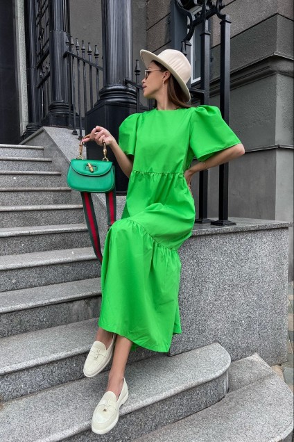 *Платье 0710-2 зеленый Continental Fashion
