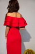 Платье 1746 красный Daloria