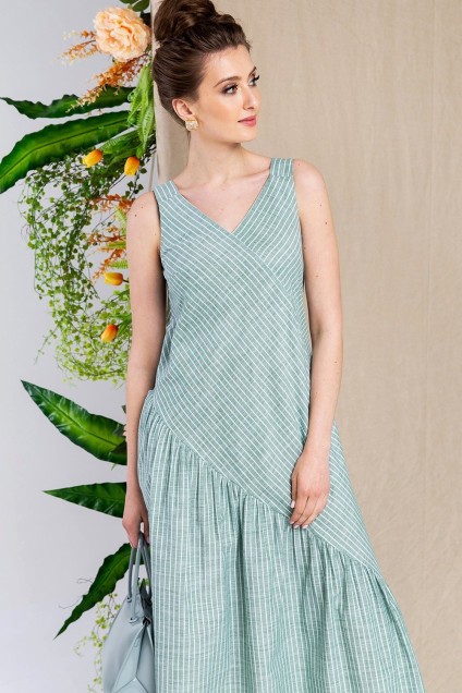 Платье 5017 зеленый Daloria