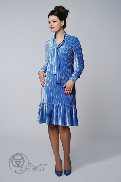Платье 1325 голубой Danaida