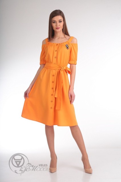Платье 1609 оранжевый Danaida