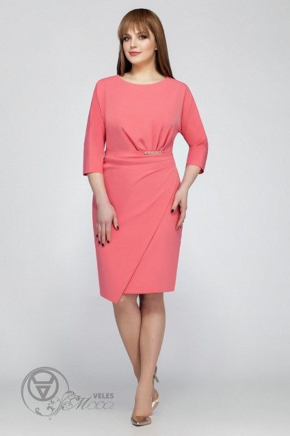 Платье 1159 розовый DilanaVIP