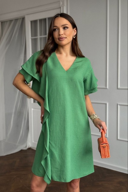 Платье 2049 зелень DilanaVIP