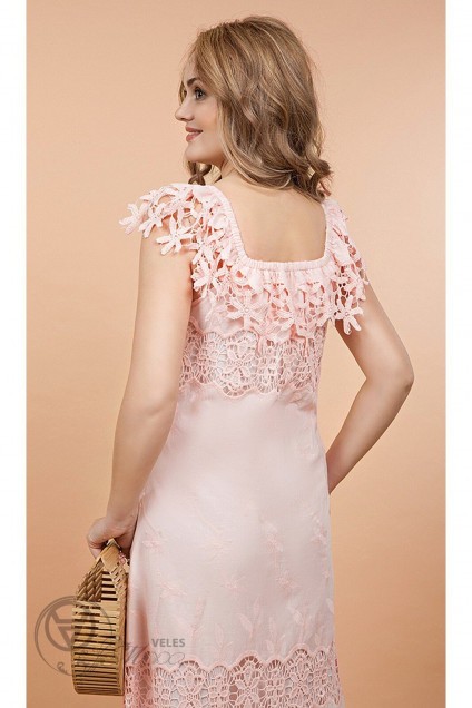Платье 1034-1 розовый Diva