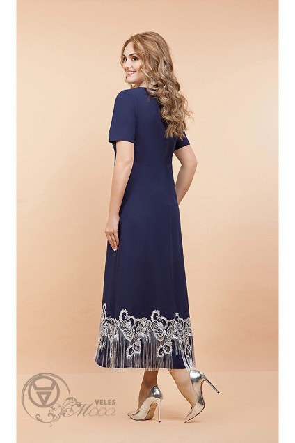 Платье 1035 синий Diva