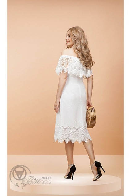 Платье 1053 белый Diva
