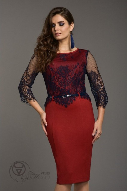 Платье 988 красный Diva