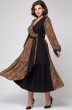 Платье 7200 черный + принт EVA GRANT