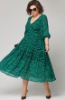 Платье 7210 принт зелень EVA GRANT