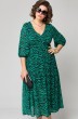 Платье 7210 принт зелень EVA GRANT