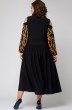 Платье 7216 черный + принт EVA GRANT