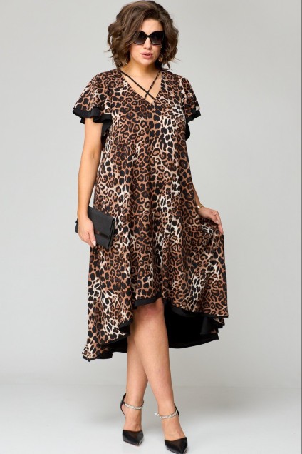 Платье 7223 леопард принт EVA GRANT