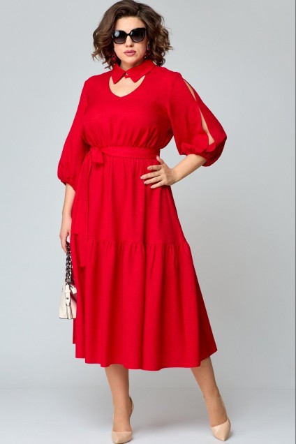 *Платье 7327 красный EVA GRANT