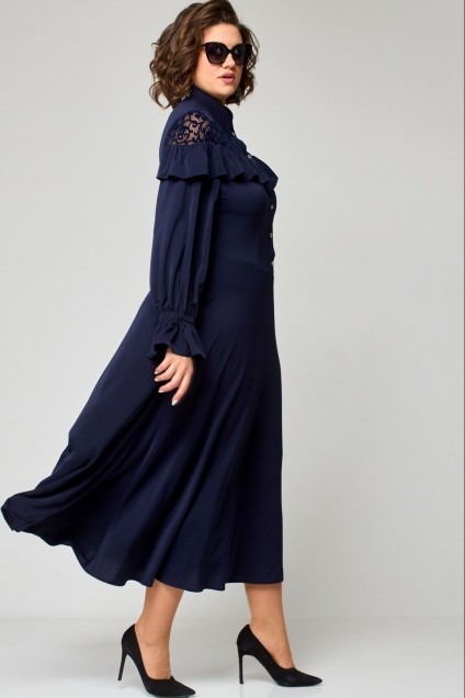 Платье 7327 темно-синий EVA GRANT