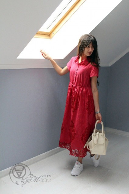 Платье 325 красный ElPaiz