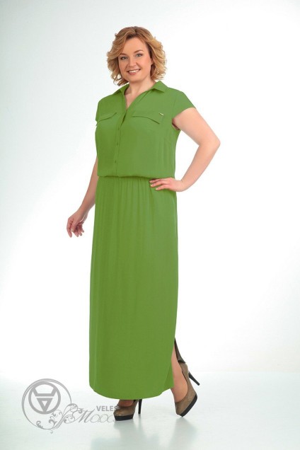 Платье 01-489 зелень Elga