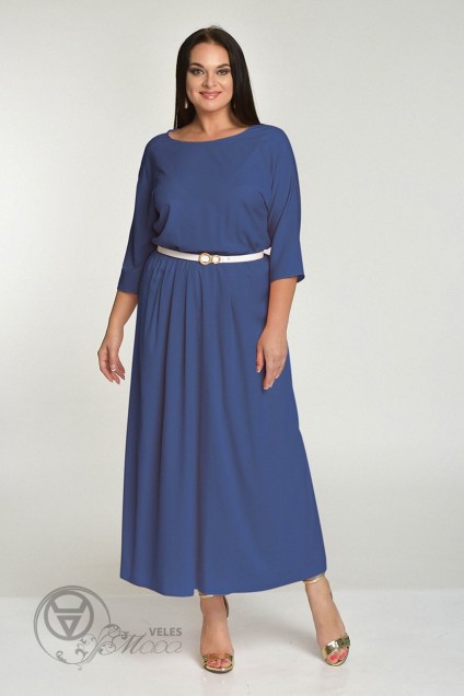 Платье 01-553 голубой Elga