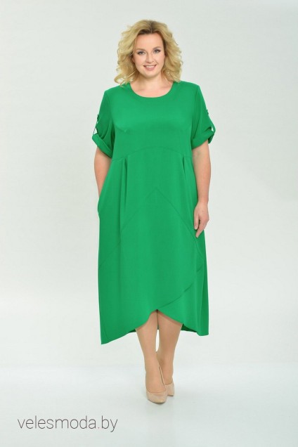 Платье 01-612 зелень Elga